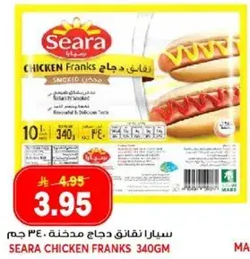 سيارا نقانق دجاج ٣٤٠ جرام
