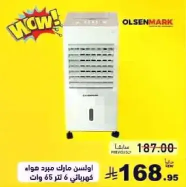 اولي سن مارك مبرد هواء كهربايي 6 لتر 65 وات.