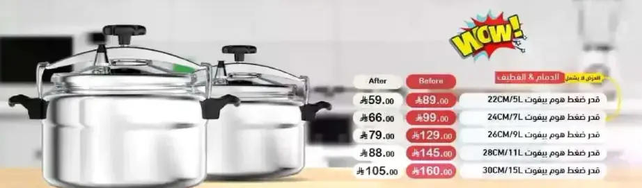 Pressure cooker set.