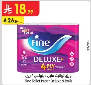 Fine Toilet Paper Deluxe 9 Rolls
