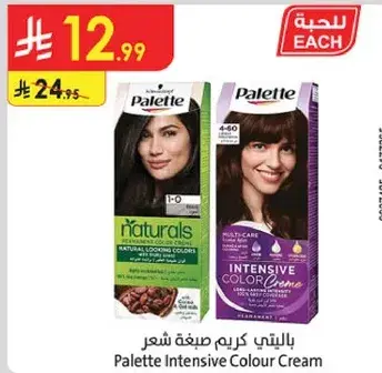 باليت كريم صبغه شعر