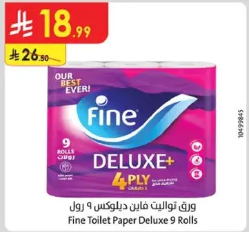 Fine Toilet Paper Deluxe 9 Rolls