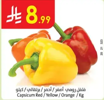 فلفل رومي اصفر / احمر / برتقالي / كيلو