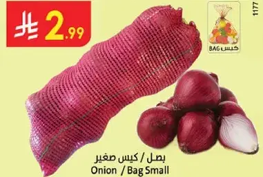 Small bag of onions.