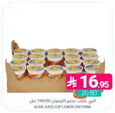 الري كوب عصير الليمون 20×190 مل
