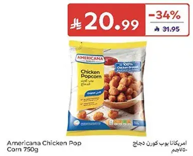 Americana Chicken Pop Corn 750g