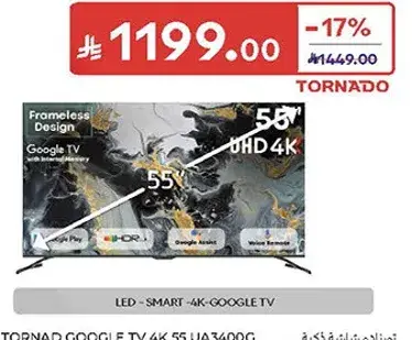 Tornado Google TV 55 inch 4K UHD