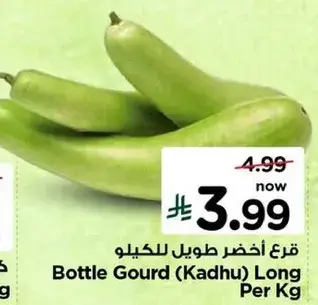 Bottle Gourd (Kadhu) Long Per Kg