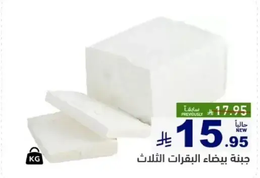 Three types of white cheese