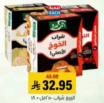 الربيع شراب 250 مل × 18
