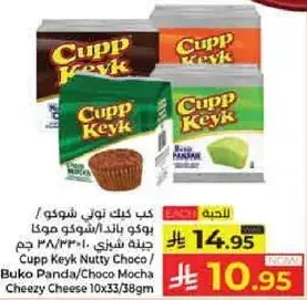 كيك كيك نوتي شوكو ١٠×٣٣/٣٨ غرام