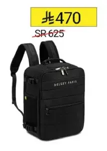 Delsey Paris backpack with sleek design.