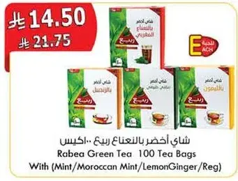 شاي اخضر ربيع 100 كيس