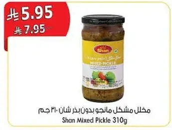 مخلل مشكل مانجو بدون نوي شان 310 جرام