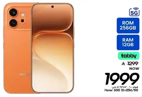 Honor 600 with 256GB ROM and 12GB RAM.