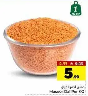 عدس احمر للكغلو