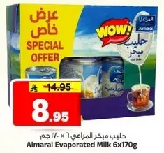 حليب مبخر المراعي 6×170 جرام