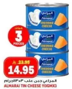 المراعي جبن علب 113 جم × 3