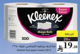 مناديل ورقيه كلينيكس فيفا 250*2