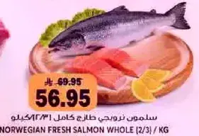 سلمون نرويجي طازج كامل/كيلو