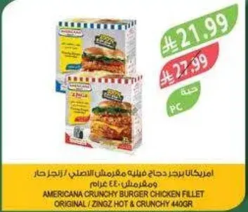 Americana Crunchy Burger Chicken Fillet 440g