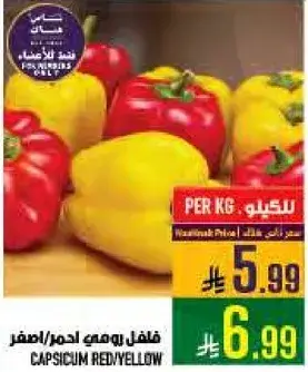 فلفل رومي احمر/اصفر