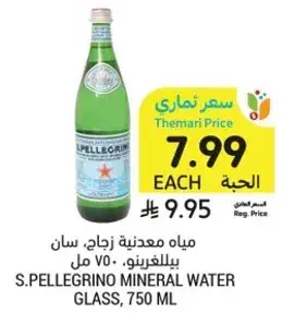 S.Pellegrino Mineral Water, 750 ml