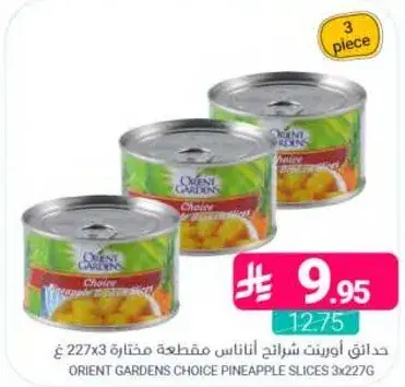 حدايق اورينت شرايح اناناس مختاره 3x227 غ