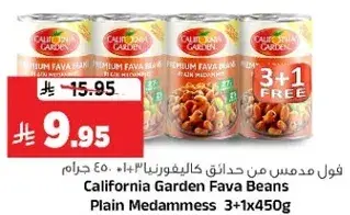 California Garden Fava Beans Plain Medammes 3+1 Free