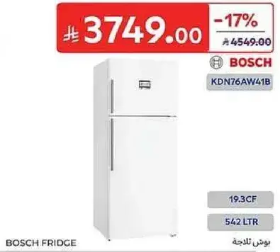 Bosch fridge with 542 liters capacity.