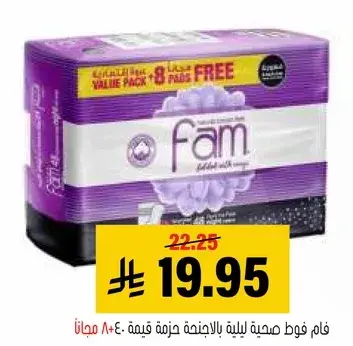 Fam night pads value pack 40 pieces