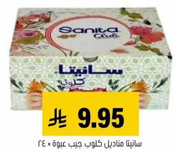 Sanita Club Facial Tissues, 24 pack