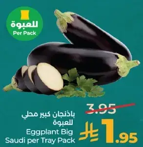 Eggplant Big Saudi per Tray Pack