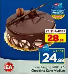 كيكه الشوكولاته وسط