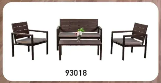 3-piece outdoor seating set.