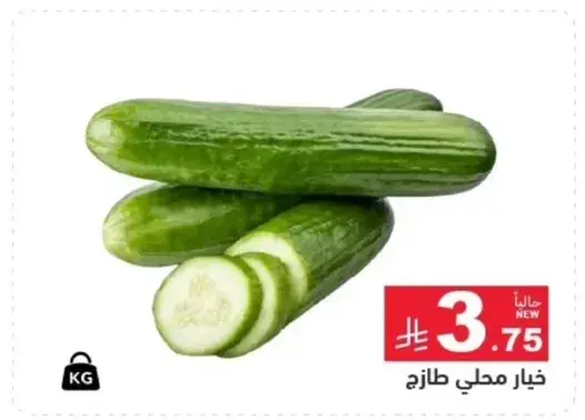 Fresh local cucumbers