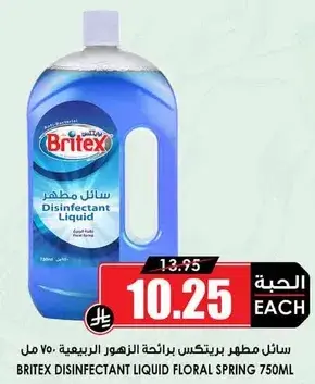 Britex Disinfectant Liquid Floral Spring 750ml