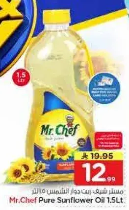 Mr. Chef Pure Sunflower Oil 1.5L