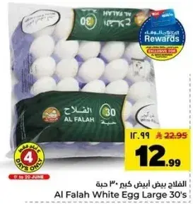 Al Falah White Egg Large 30's