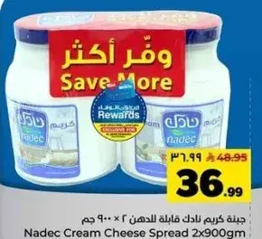 Nadec Cream Cheese Spread 2x900g