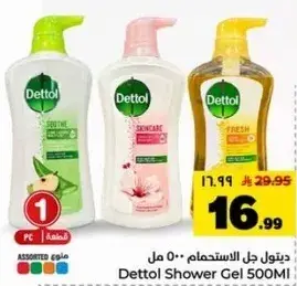 Dettol Shower Gel Assorted 500ml