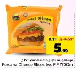 Forsana Cheese Slices 170Gm