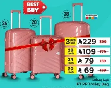 FT PP Trolley Bag Set, 3 pcs, 20/24/28 inch