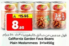 California Garden Fava Beans Plain Medammess 3+1 Free