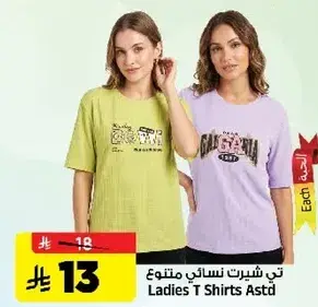 Ladies T Shirts Astd.