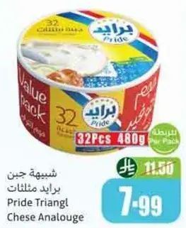 جبن برايد مثلثات 32 قطعه 480 جرام