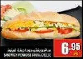 ساندويتش دجاج وجبنه.