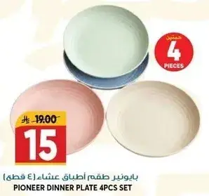 بايونير طقم اطباق عشاء 4 قطع