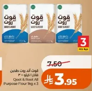 قوت اند روت دقيق 1 كيلو 3 قطع