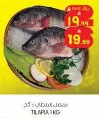 سمك البلطي 1 كجم